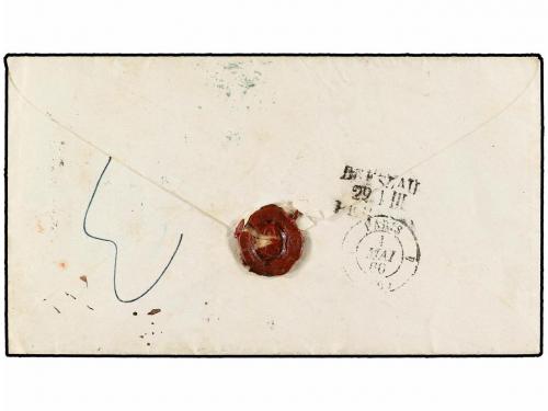 ✉ POLONIA. 1860. WARSAWA to PARIS. Envelope WARSZAWA cds. an