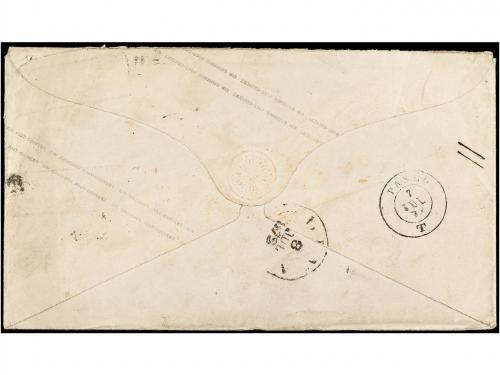 ✉ ALEMANIA. Mi. 4, 6, 14 + NP 25. 1872. HERDORF a PASCO (Per