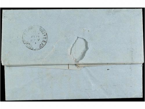 ✉ EGIPTO. 1872. METELINO to CONSTANTINOPLA. Complete cover w