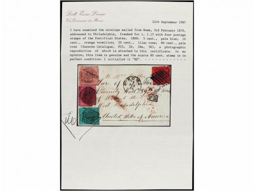 ✉ ITALIA ANTIGUOS ESTADOS: ESTADOS PONTIFICIOS. Sa. 25, 26, 