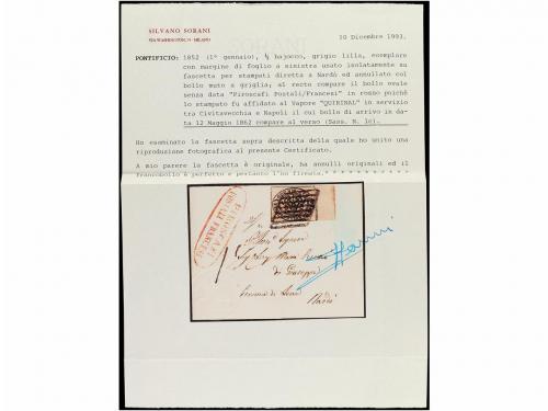 ✉ ITALIA ANTIGUOS ESTADOS: ESTADOS PONTIFICIOS. Sa. 1c. 1862