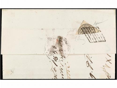 ✉ ITALIA ANTIGUOS ESTADOS: ESTADOS PONTIFICIOS. Sa. 5. 1856.