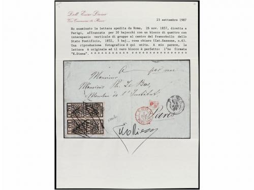 ✉ ITALIA ANTIGUOS ESTADOS: ESTADOS PONTIFICIOS. Sa. 6 (4). 1