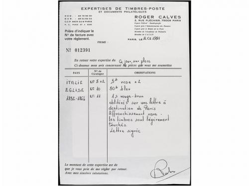 ✉ ITALIA ANTIGUOS ESTADOS: ESTADOS PONTIFICIOS. Ed. 10, 11, 