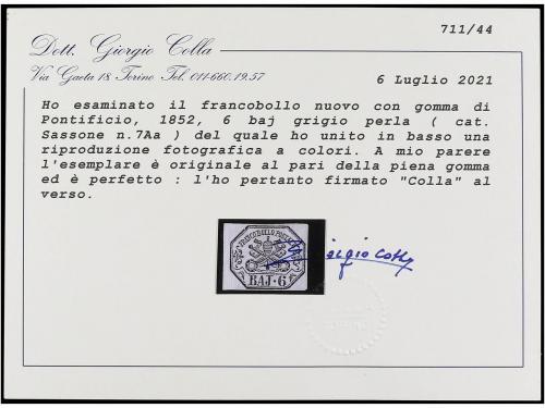 * ITALIA ANTIGUOS ESTADOS: ESTADOS PONTIFICIOS. Sa. 7Aa. 185