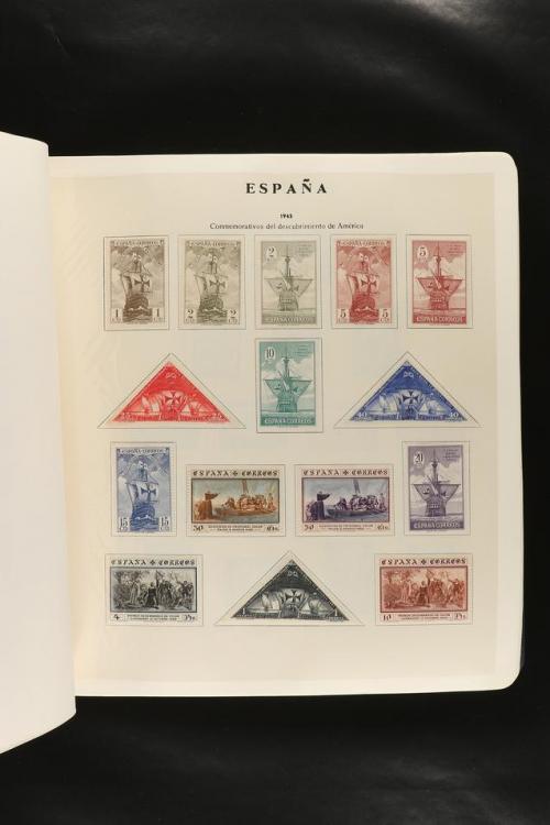 LOTES y COLECCIONES. COLECCIÓN de 1900 a 1960 en hojas de ál