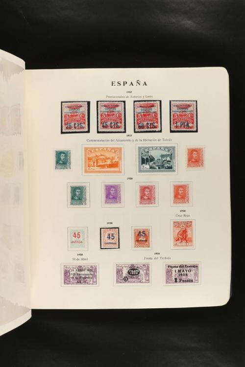 LOTES y COLECCIONES. COLECCIÓN de 1900 a 1960 en hojas de ál