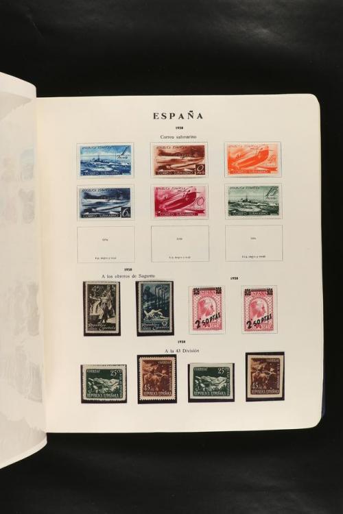 LOTES y COLECCIONES. COLECCIÓN de 1900 a 1960 en hojas de ál