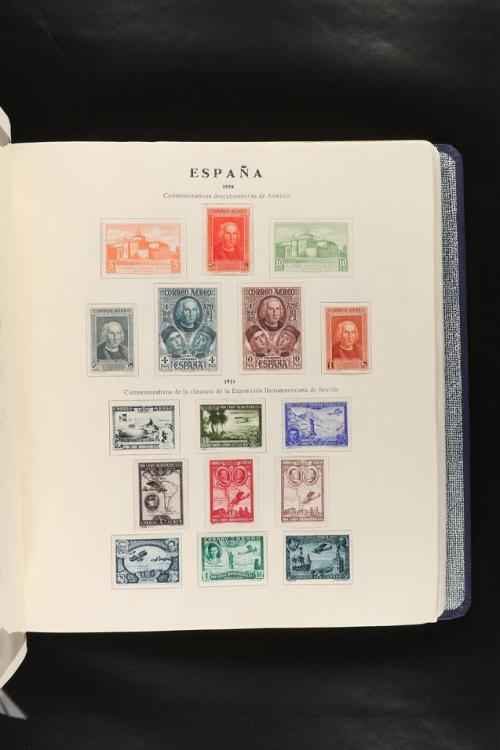 LOTES y COLECCIONES. COLECCIÓN de 1900 a 1960 en hojas de ál