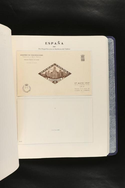 LOTES y COLECCIONES. COLECCIÓN de 1900 a 1960 en hojas de ál