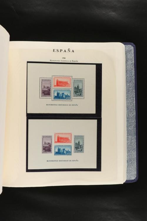 LOTES y COLECCIONES. COLECCIÓN de 1900 a 1960 en hojas de ál