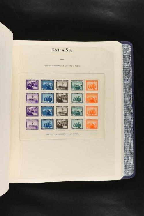 LOTES y COLECCIONES. COLECCIÓN de 1900 a 1960 en hojas de ál