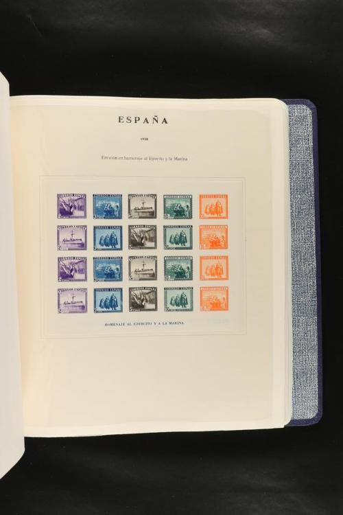 LOTES y COLECCIONES. COLECCIÓN de 1900 a 1960 en hojas de ál