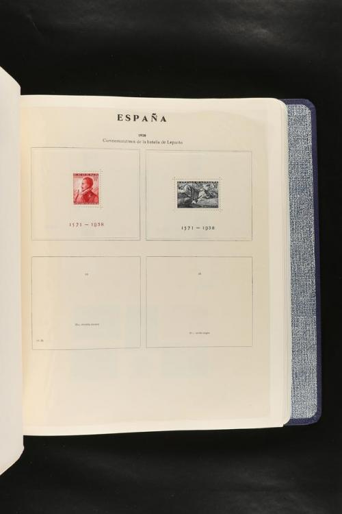 LOTES y COLECCIONES. COLECCIÓN de 1900 a 1960 en hojas de ál