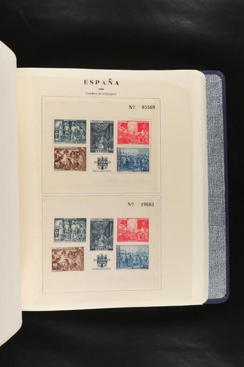 LOTES y COLECCIONES. COLECCIÓN de 1900 a 1960 en hojas de ál