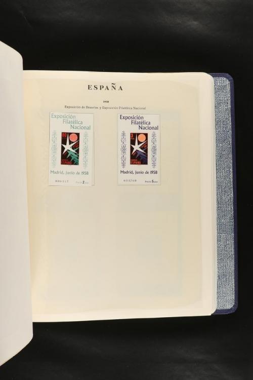 LOTES y COLECCIONES. COLECCIÓN de 1900 a 1960 en hojas de ál