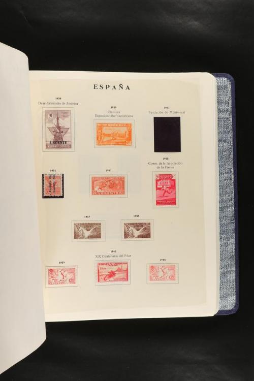 LOTES y COLECCIONES. COLECCIÓN de 1900 a 1960 en hojas de ál