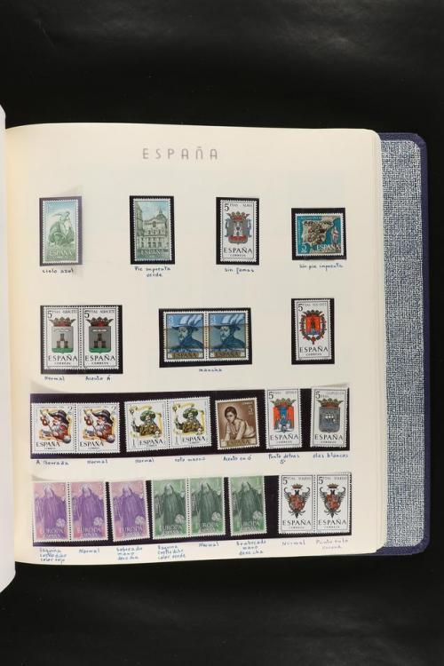 LOTES y COLECCIONES. COLECCIÓN de 1900 a 1960 en hojas de ál