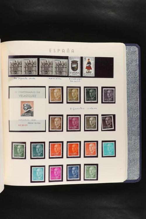 LOTES y COLECCIONES. COLECCIÓN de 1900 a 1960 en hojas de ál