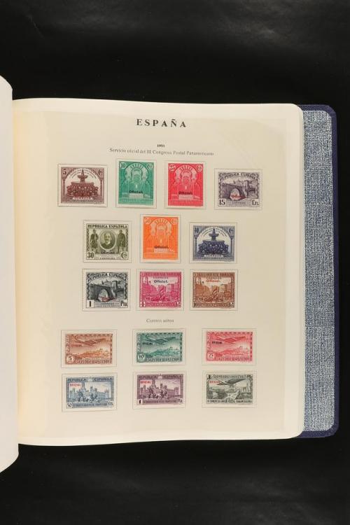 LOTES y COLECCIONES. COLECCIÓN de 1900 a 1960 en hojas de ál