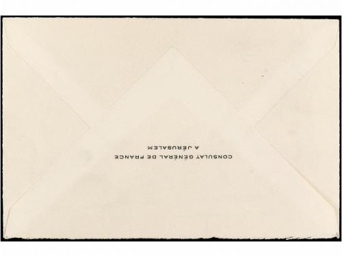 ✉ ISRAEL. 1948. JERUSALEM/POSTE FRANÇAISE. Sobre filatélico 