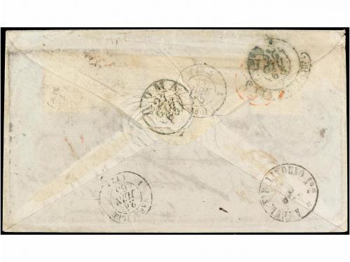 ✉ ITALIA ANTIGUOS ESTADOS: ESTADOS PONTIFICIOS. Sa. 6. 1865.