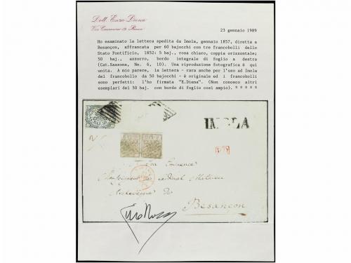 ✉ ITALIA ANTIGUOS ESTADOS: ESTADOS PONTIFICIOS. Sa. 6 (2), 1