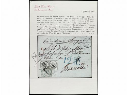 ✉ ITALIA ANTIGUOS ESTADOS: ESTADOS PONTIFICIOS. Sa. 9 (2), 1