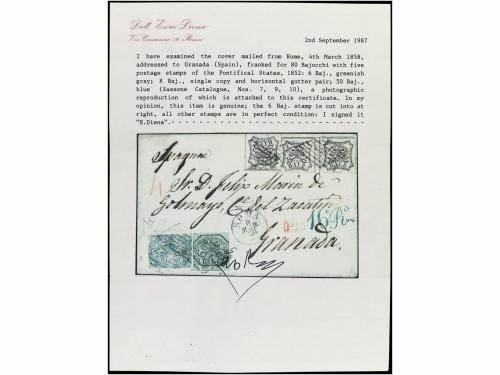 ✉ ITALIA ANTIGUOS ESTADOS: ESTADOS PONTIFICIOS. Sa. 7, 9 (3)