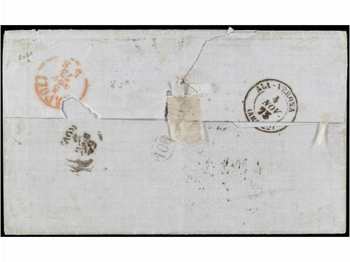 ✉ ARGENTINA. 1873. BUENOS AIRES a NAPOLI (Italia). 5 cts. na