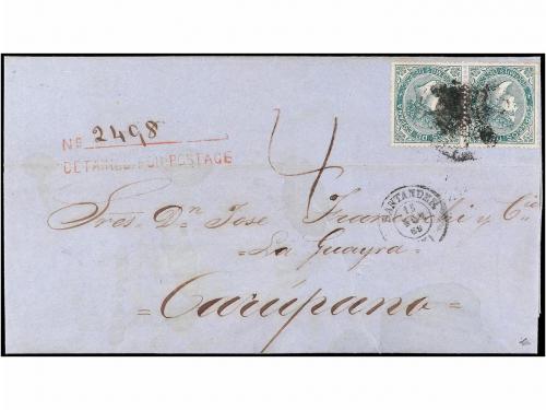 ✉ ANTILLAS DANESAS. 1869 (15 Nov.). DANISH WEST INDIES. SANT