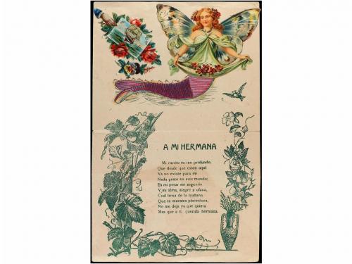 ✉ MARRUECOS. 1914. GUERRA DE ÁFRICA. Sobre Patriótico con il