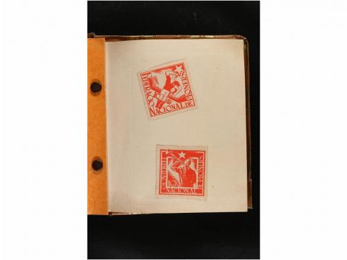 LOTES y COLECCIONES. GUERRA CIVIL. Colección en pequeño albu