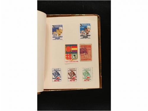 LOTES y COLECCIONES. GUERRA CIVIL. Colección en pequeño albu