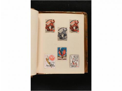 LOTES y COLECCIONES. GUERRA CIVIL. Colección en pequeño albu