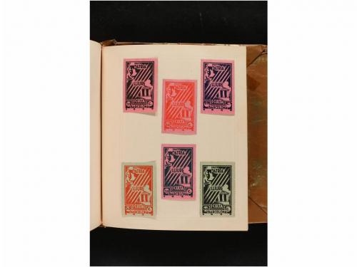 LOTES y COLECCIONES. GUERRA CIVIL. Colección en pequeño albu