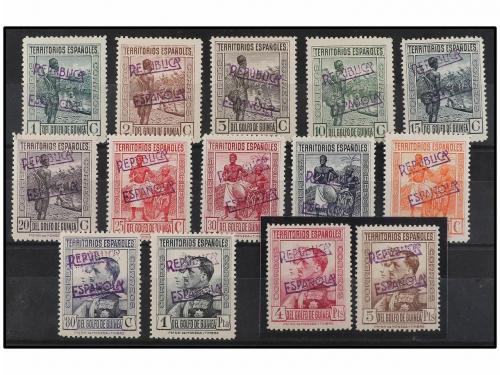 * COLONIAS ESPAÑOLAS: GUINEA. Ed. 216B/29B. SERIE COMPLETA, 