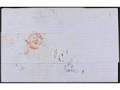 ✉ ESPAÑA. Ed. 86. 1866. BILBAO a GUAYAQUIL (Ecuador). 20 cts