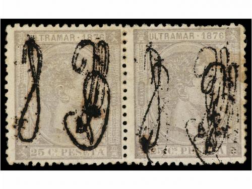 * COLONIAS ESPAÑOLAS: PUERTO RICO. Ed. 8hh. 25 cts. gris. Pa