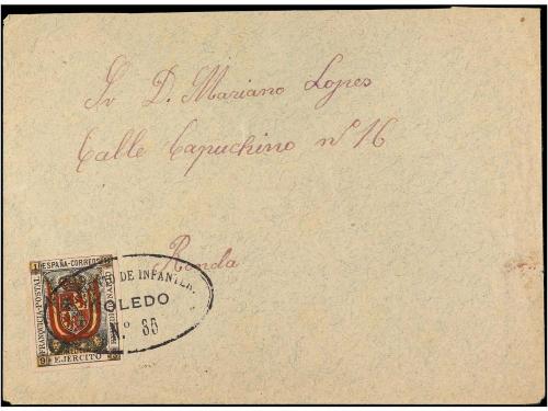 ✉ MARRUECOS. 1894. SOBRE circulado a MÁLAGA. Sello de Franqu