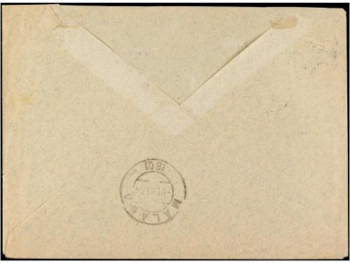 ✉ MARRUECOS. 1894. SOBRE circulado a MÁLAGA. Sello de Franqu