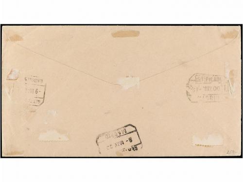 ✉ REPUBLICA DOMINICANA. 1900. SANTO DOMINGO a BARCELONA. Sob