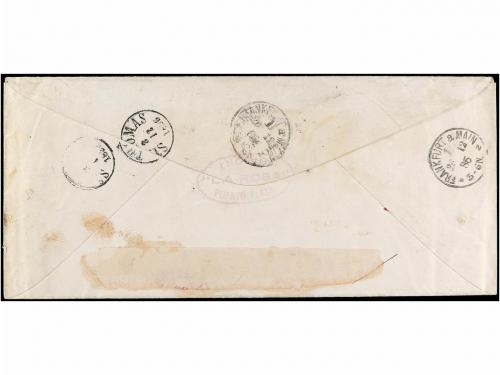 ✉ REPUBLICA DOMINICANA. 1886. PUERTO PLATA a ALEMANIA. Enter