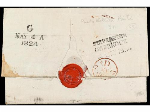 ✉ REPUBLICA DOMINICANA. 1824. OCUPACIÓN HAITIANA DE SANTO DO