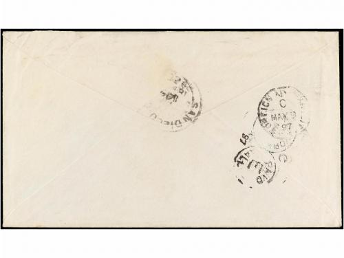 ✉ REPUBLICA DOMINICANA. Sc. 96, 97 (2), 98. 1897. PUERTO PLA