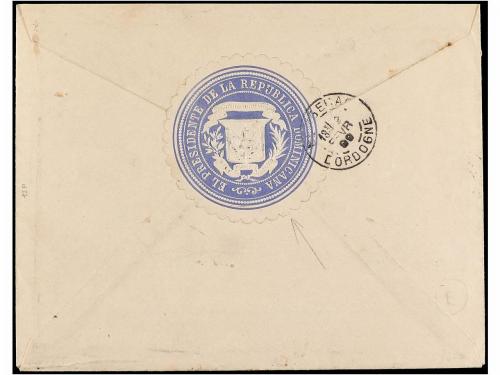 ✉ REPUBLICA DOMINICANA. Sc. 98a. 1899. SANTO DOMINGO a FRANC