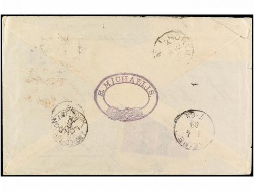 ✉ CABO DE BUENA ESPERANZA. Sg. 40, 41, 44. 1888. LADY GREY a