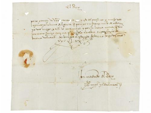 1507. MANUSCRITO. CARTA DE FERNANDO EL CATÓLICO A PEDRO GÓME