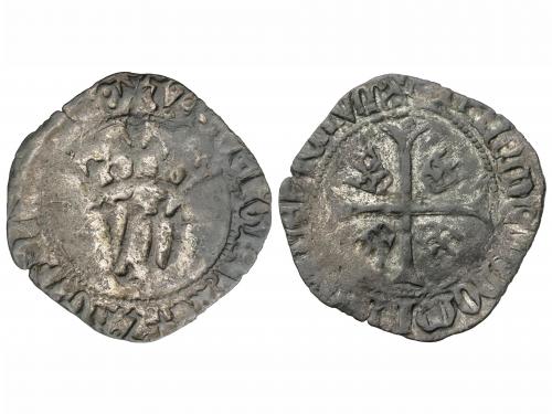 REINO DE NAVARRA. Blanca. JUAN I y BLANCA. Anv.: ùIyZ.B.DEIy