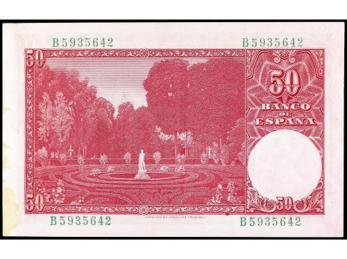 ESTADO ESPAÑOL. 50 Pesetas. 31 diciembre 1951. Rusiñol. Seri